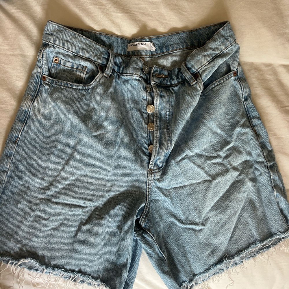 Garage Light Blue Denim Women's Shorts